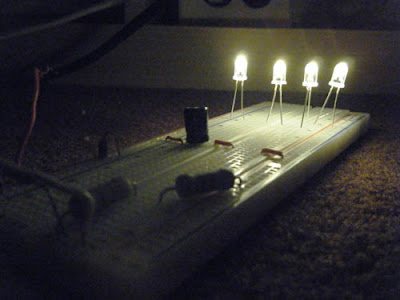 120 Volt 4 LED Light Circuit | Diagram wiring